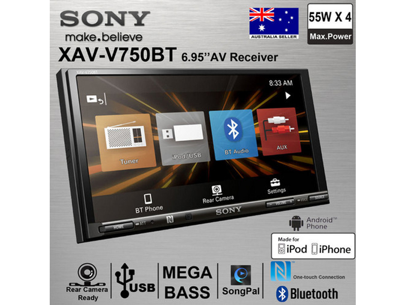 Màn hình DVD ô tô Sony XAV-V750BT - 3